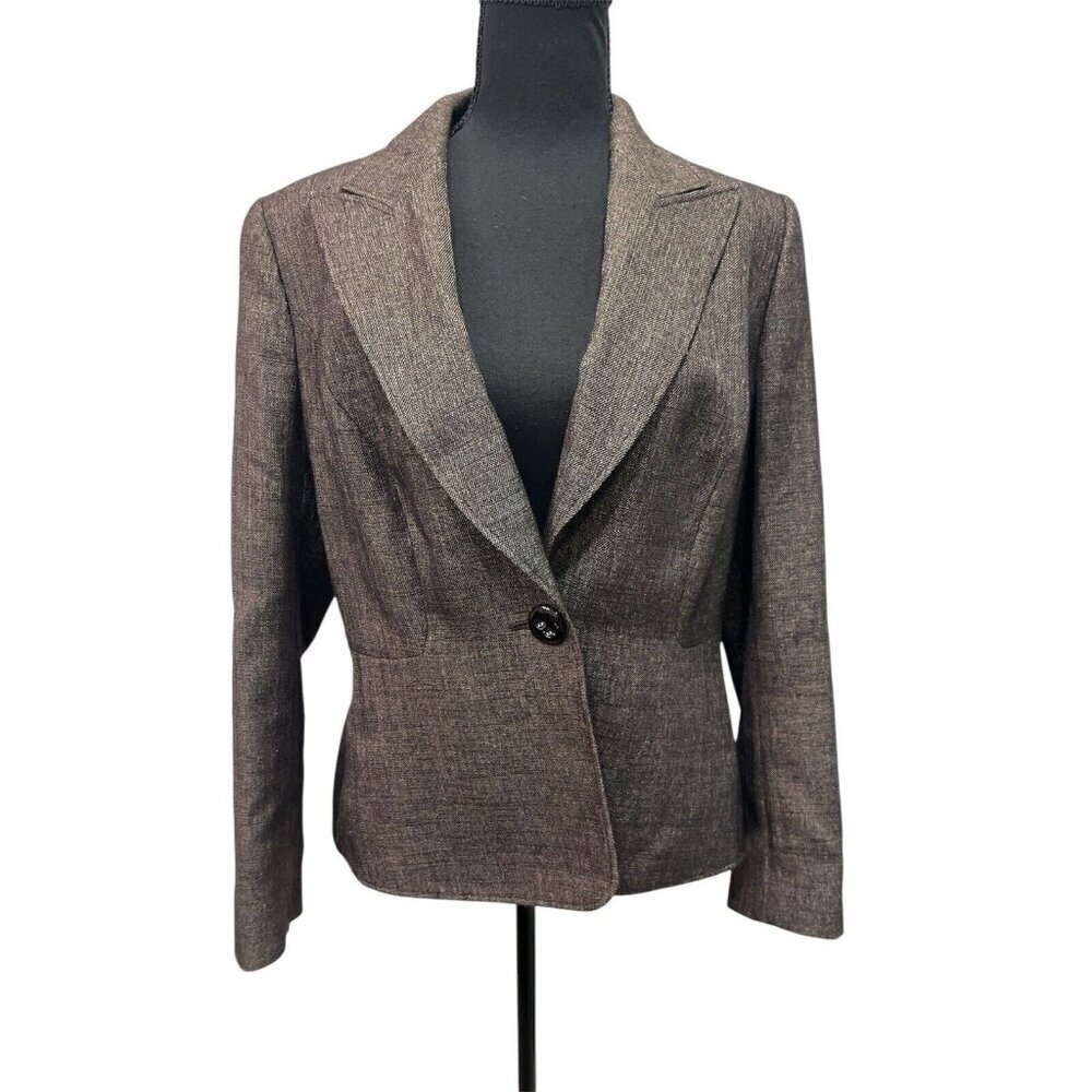 ESCADA Women Tailored Hourglass Blazer Brown Size 40 US M